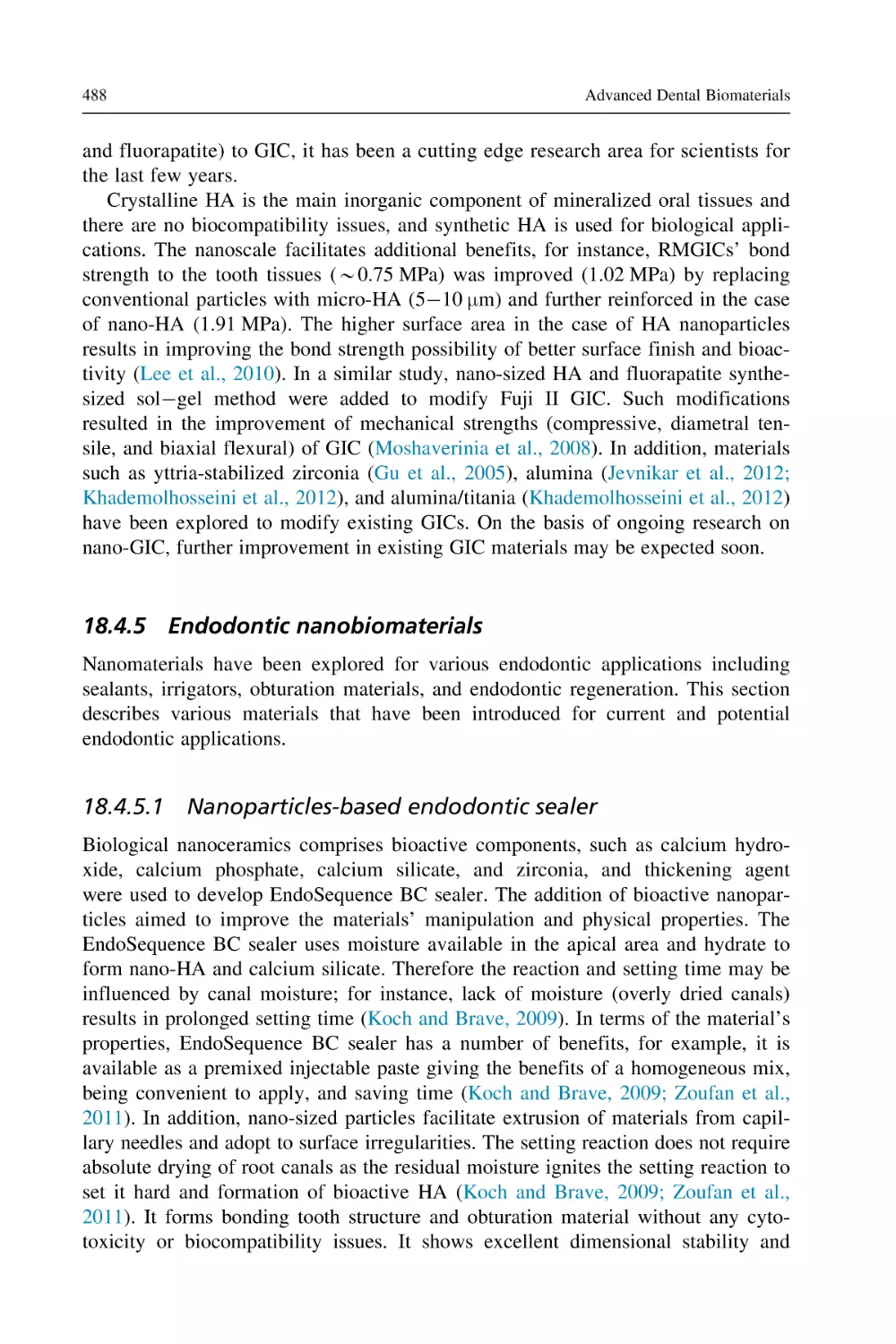 18.4.5 Endodontic nanobiomaterials
18.4.5.1 Nanoparticles-based endodontic sealer