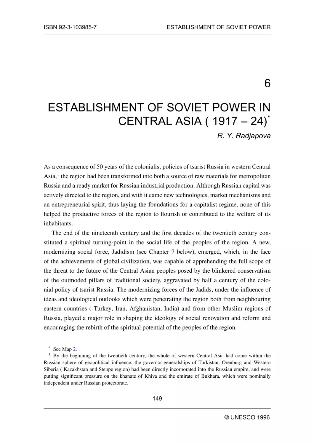 ESTABLISHMENT OF SOVIET POWER IN CENTRAL ASIA ( 1917 -- 24)