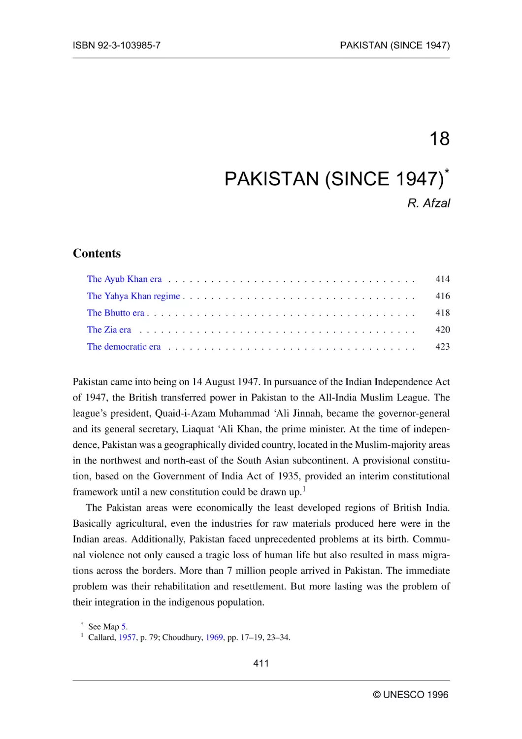 PAKISTAN (SINCE 1947)