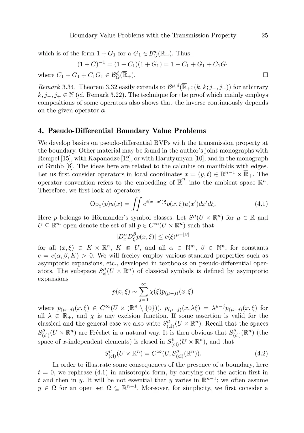 4. Pseudo-Differential Boundary Value Problems