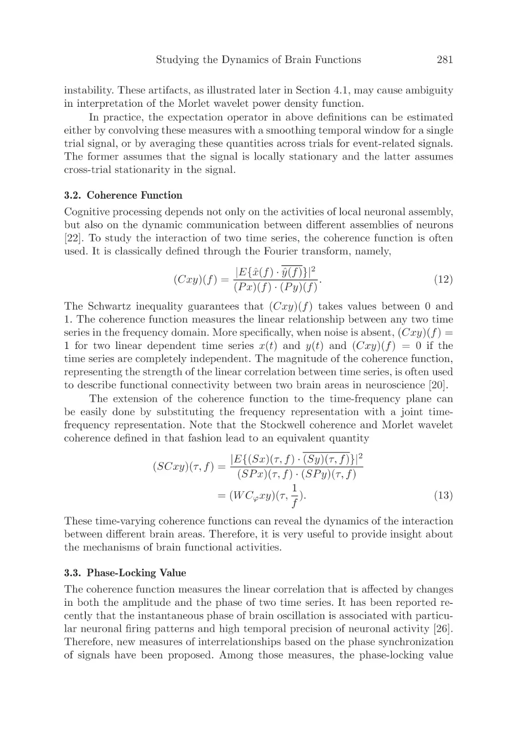 3.2. Coherence Function
3.3. Phase-Locking Value