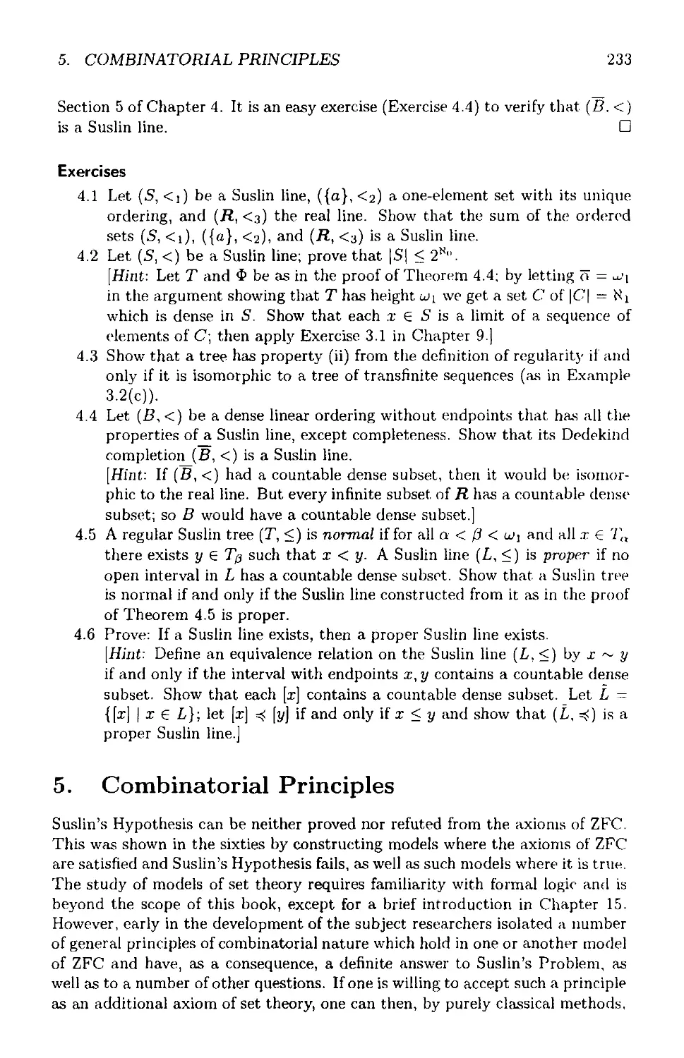 5 Combinatorial Principles