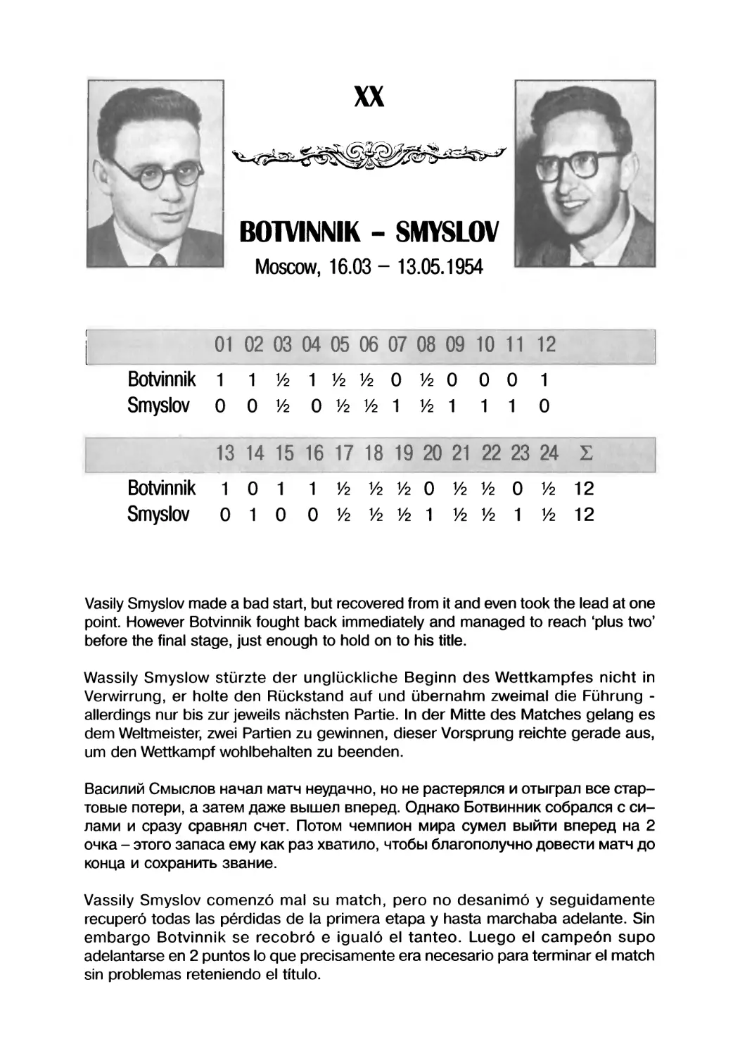 Botvinnik — Smyslov, 1954