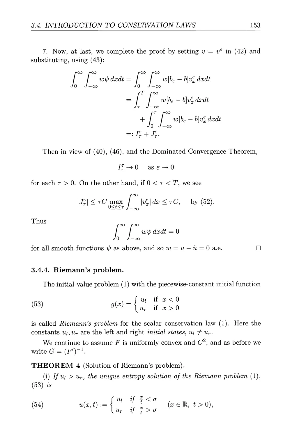 3.4.4. Riemann's problem