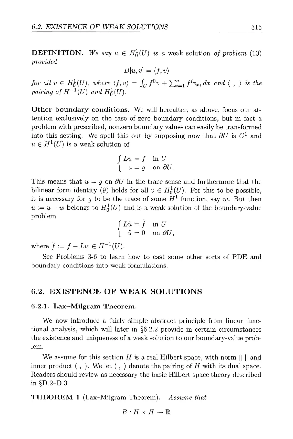 6.2. Existence of weak solutions