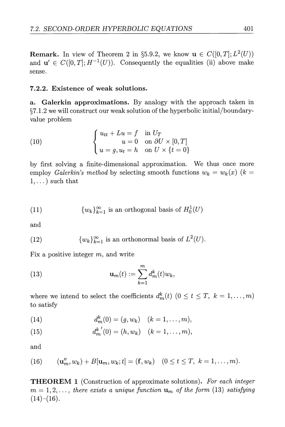 7.2.2. Existence of weak solutions