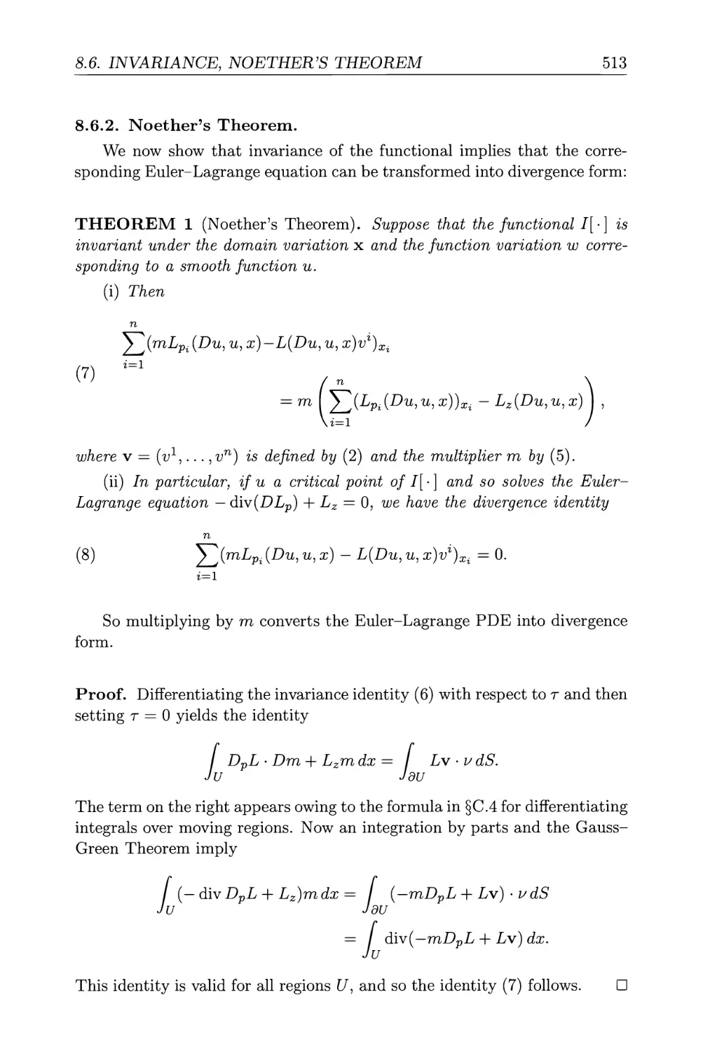 8.6.2. Noether's Theorem