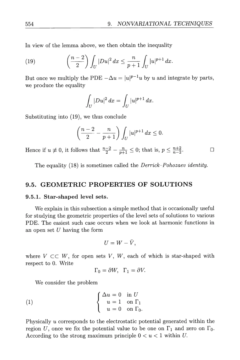 9.5. Geometric properties of solutions