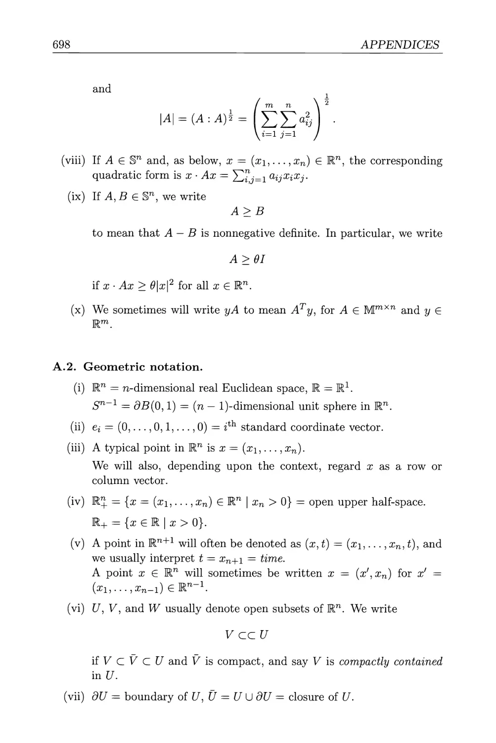 A.2. Geometric notation