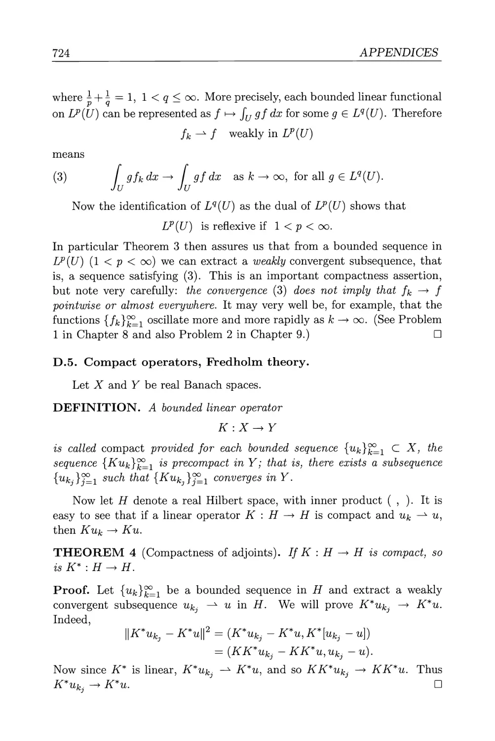 D.5. Compact operators, Fredholm theory