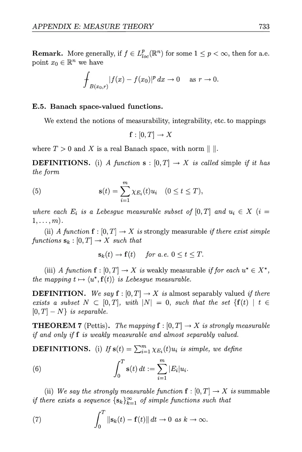 E.5. Banach space-valued functions