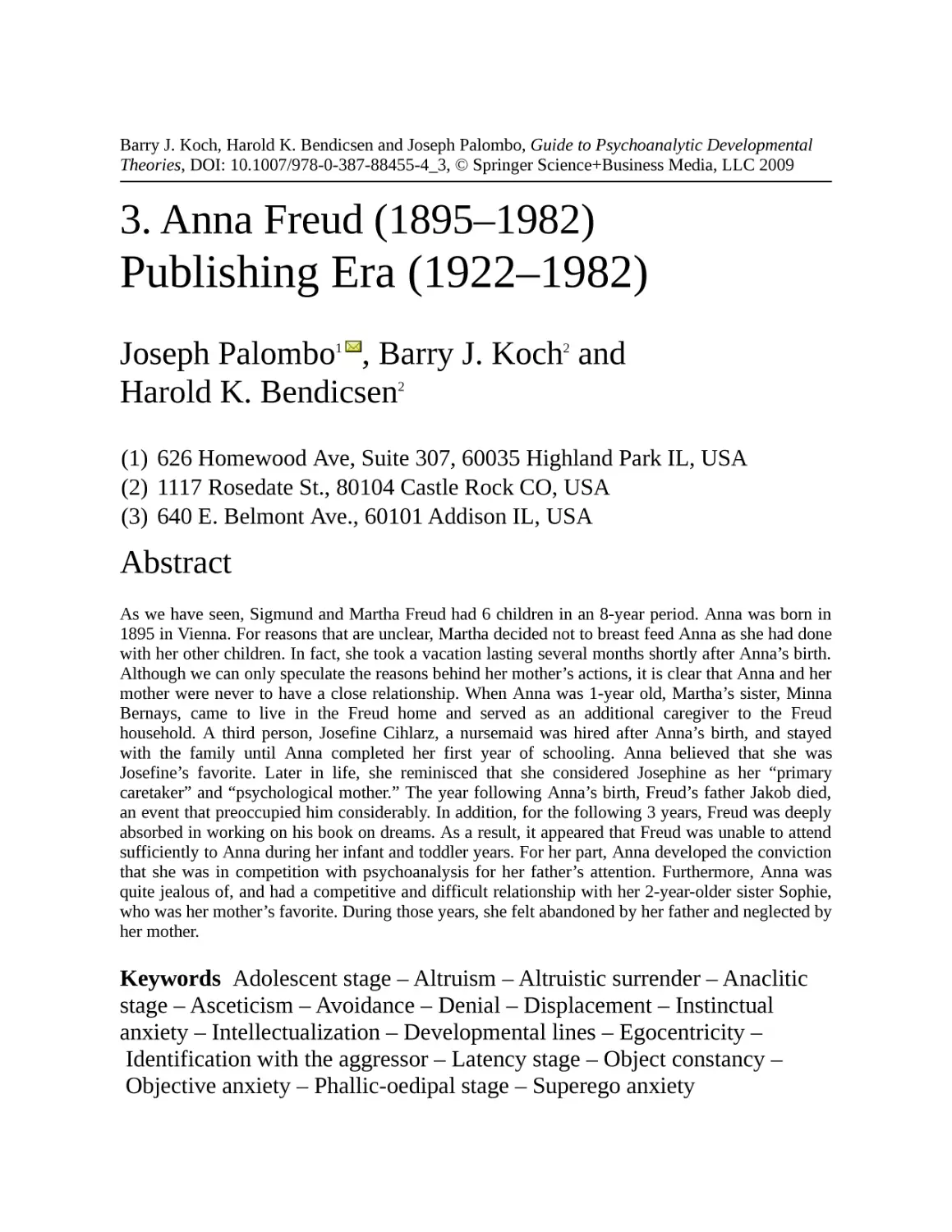 3 Anna Freud (1895–1982)