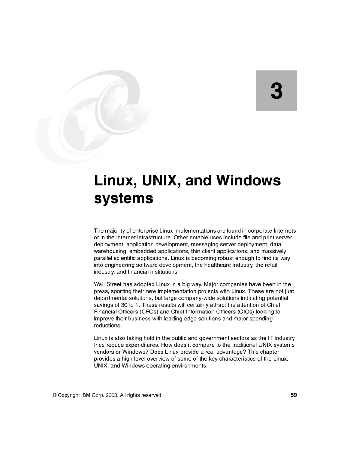 Chapter 3. Linux, UNIX, and Windows systems