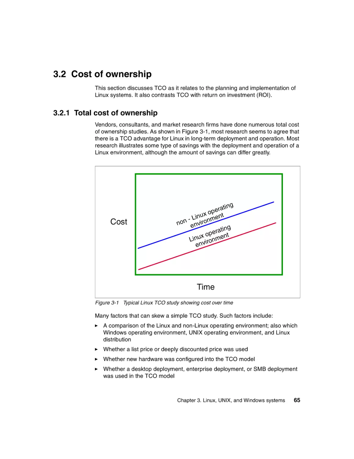 3.2 Cost of ownership
3.2.1 Total cost of ownership