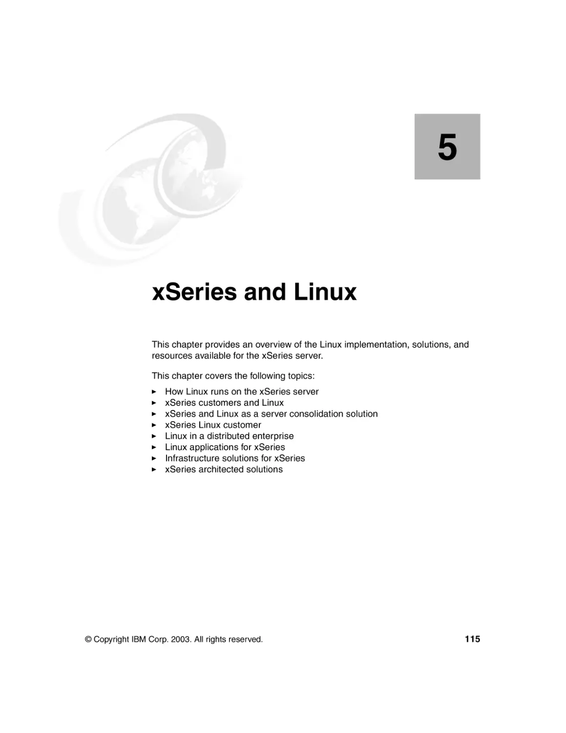 Chapter 5. xSeries and Linux