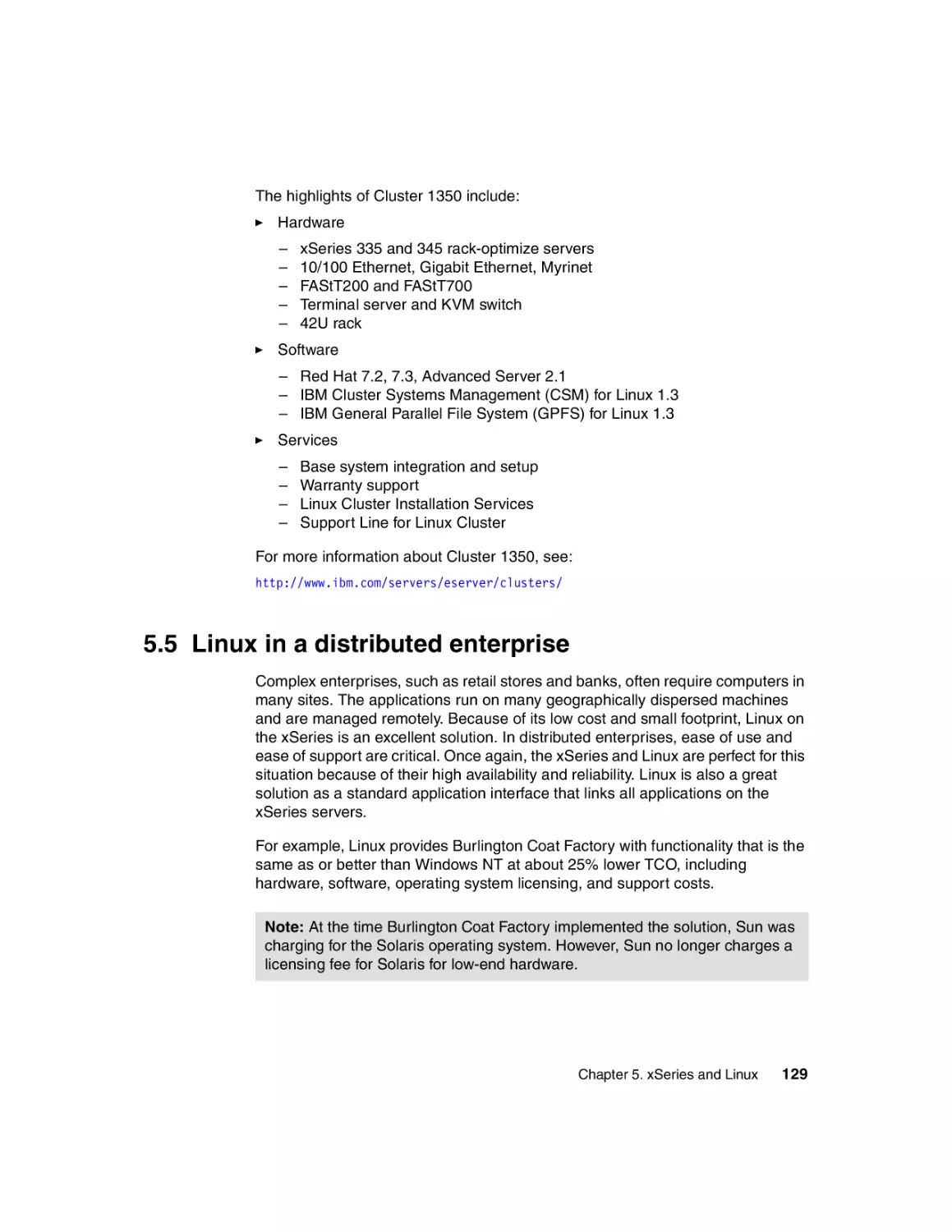 5.5 Linux in a distributed enterprise