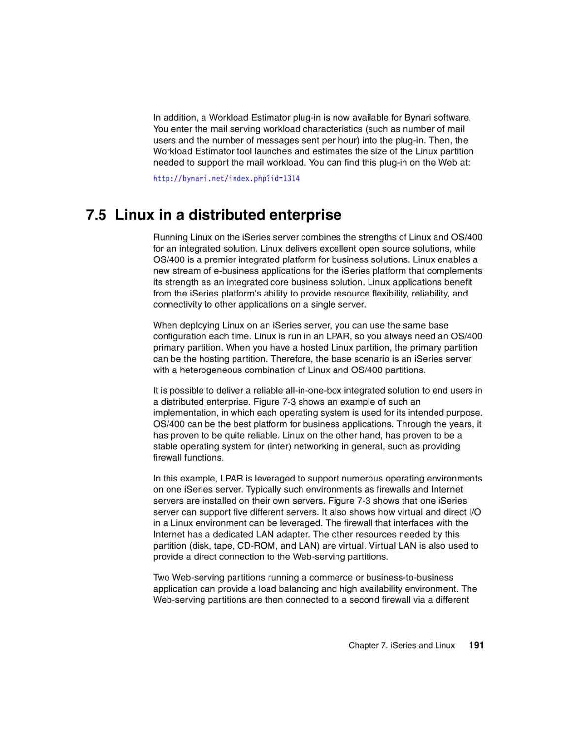 7.5 Linux in a distributed enterprise