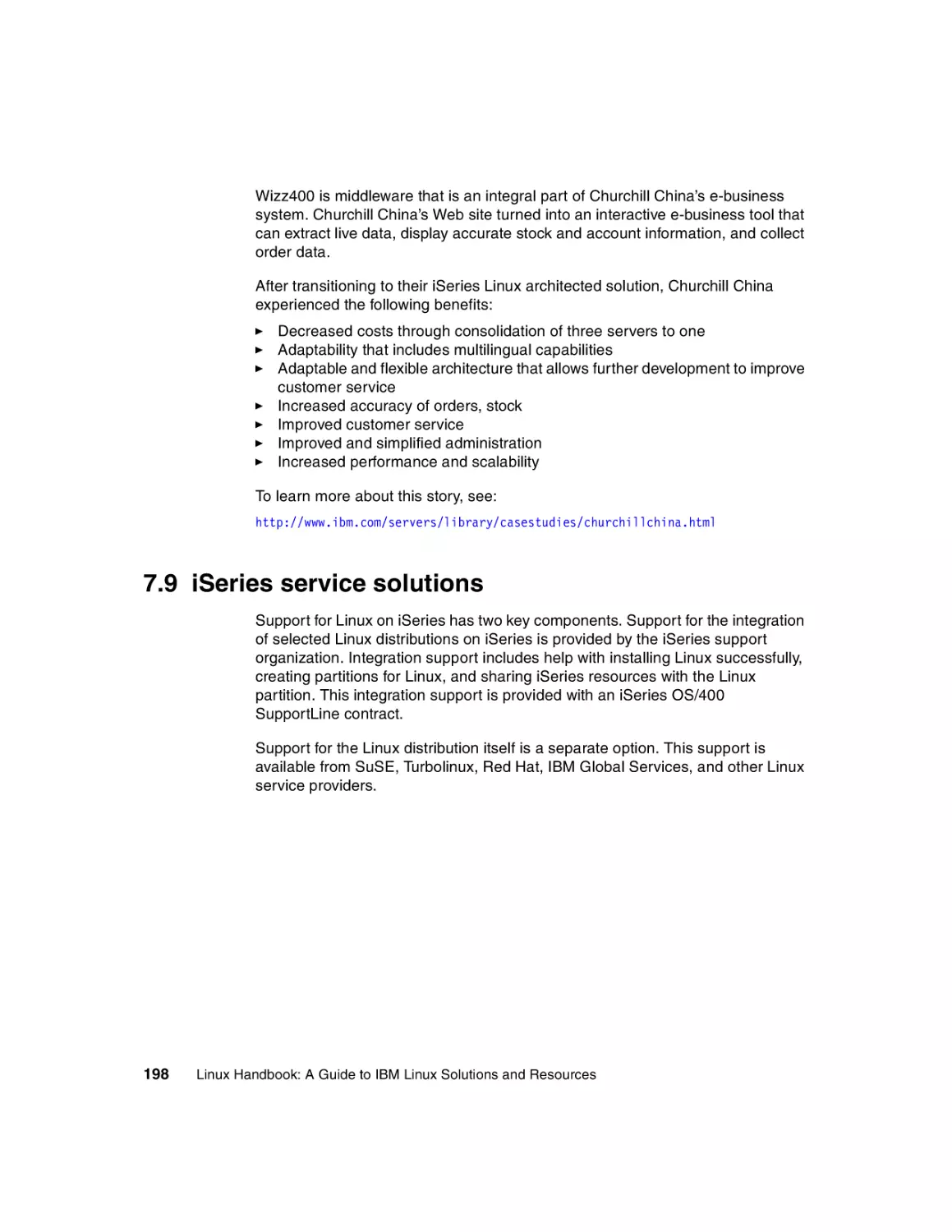 7.9 iSeries service solutions
