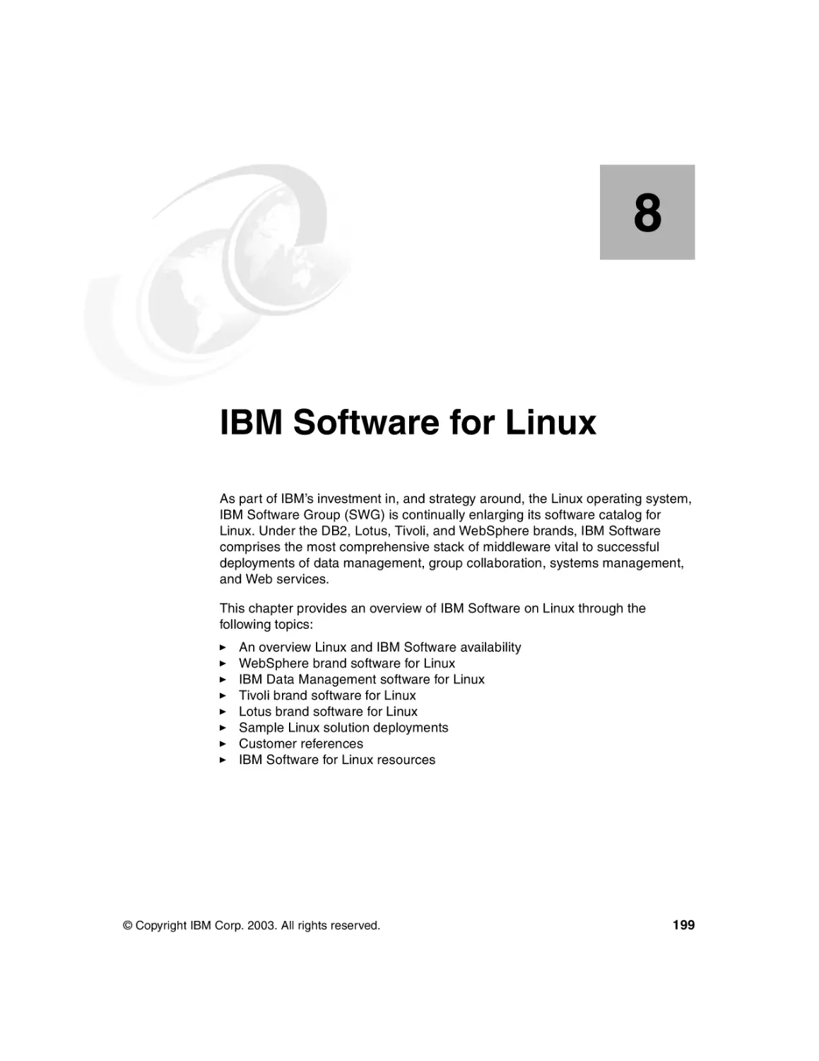 Chapter 8. IBM Software for Linux