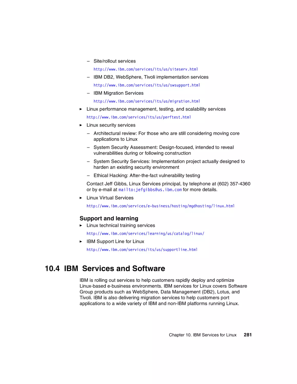 10.4 IBM Services and Software