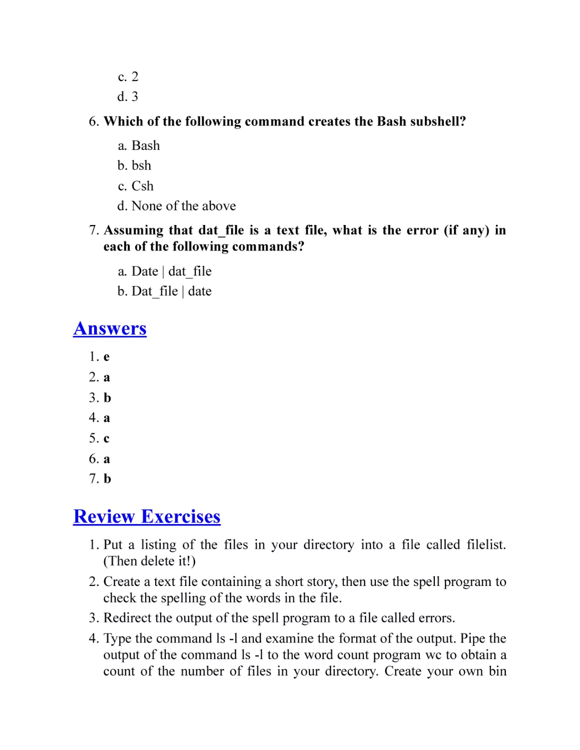 Answers
Review Exercises