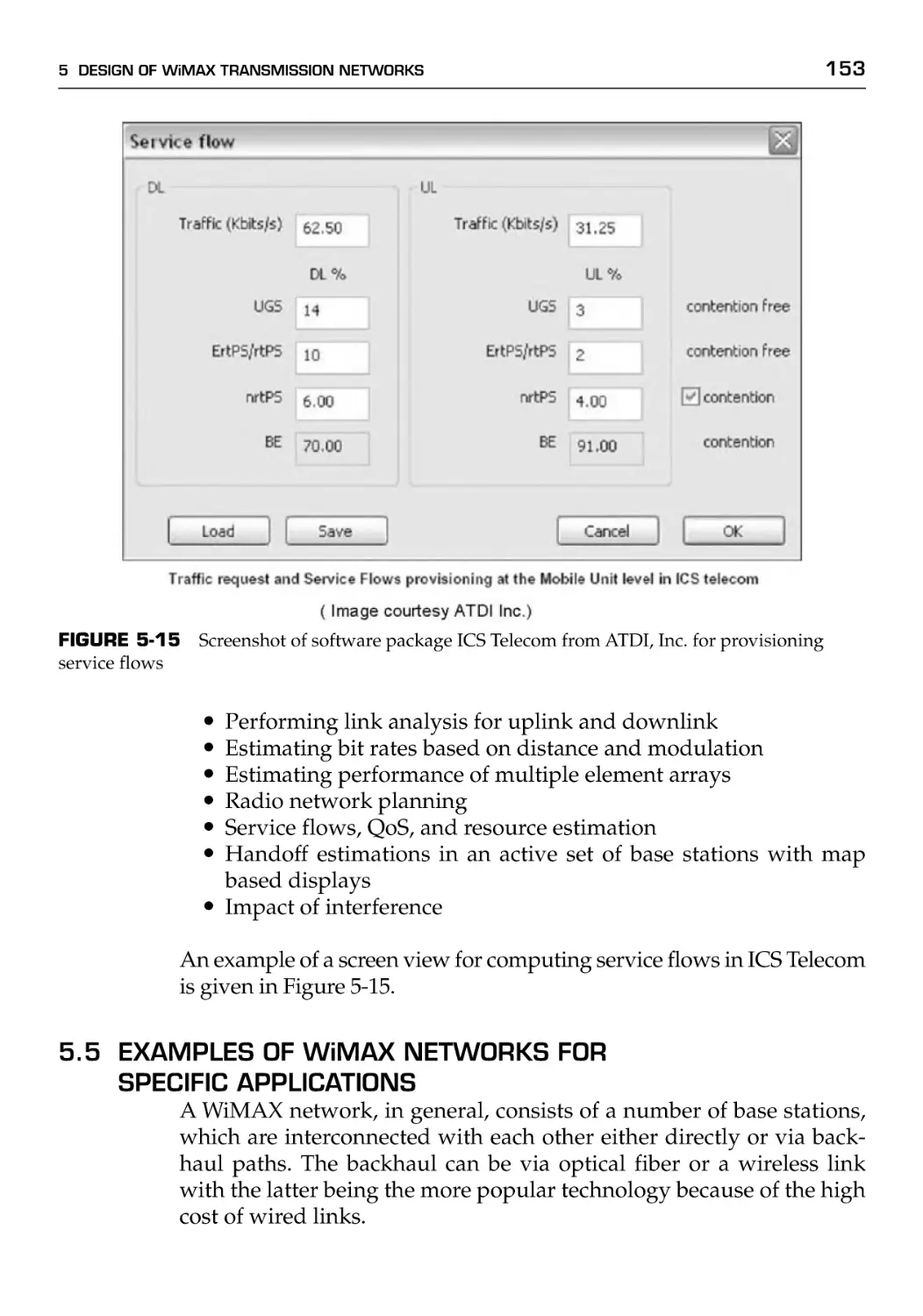 5.5 Examples of WiMAX Networks for Specific Applications