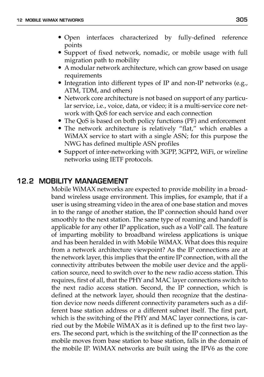 12.2 Mobility Management