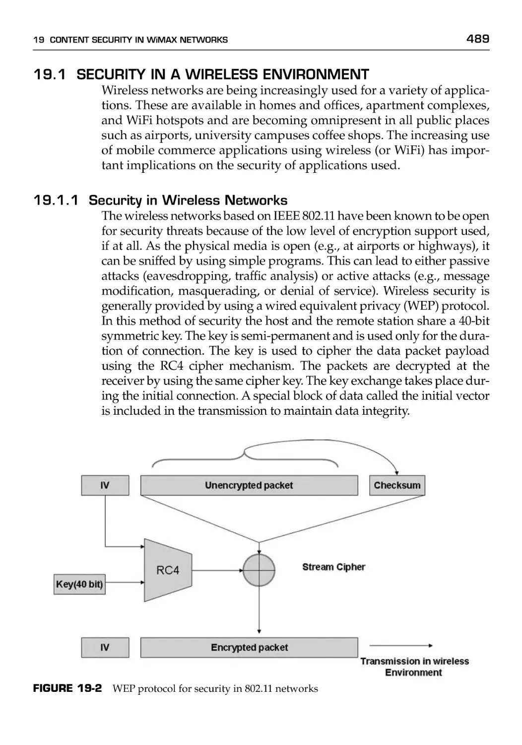 19.1 Security in a Wireless Environment