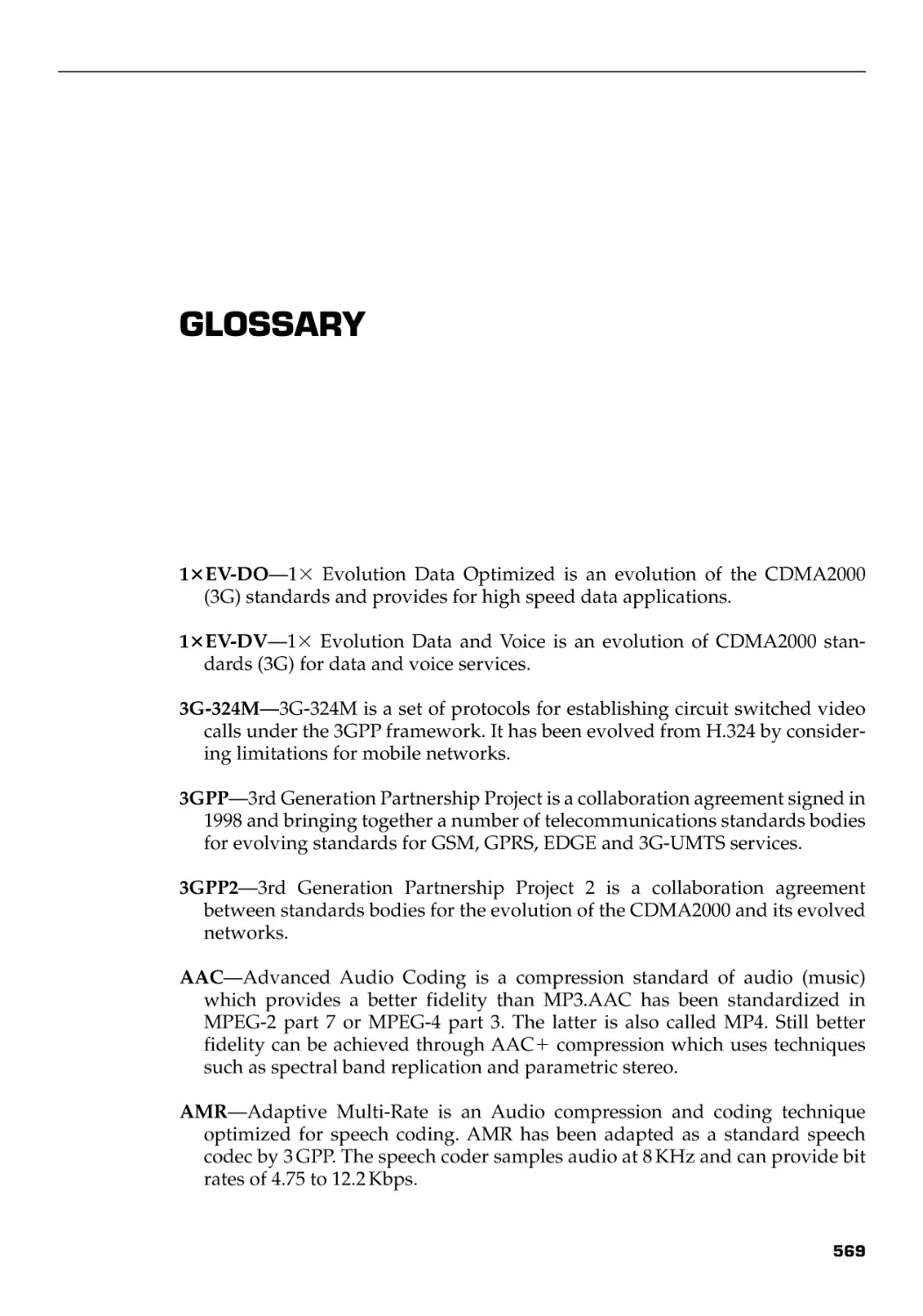 Glossary
A