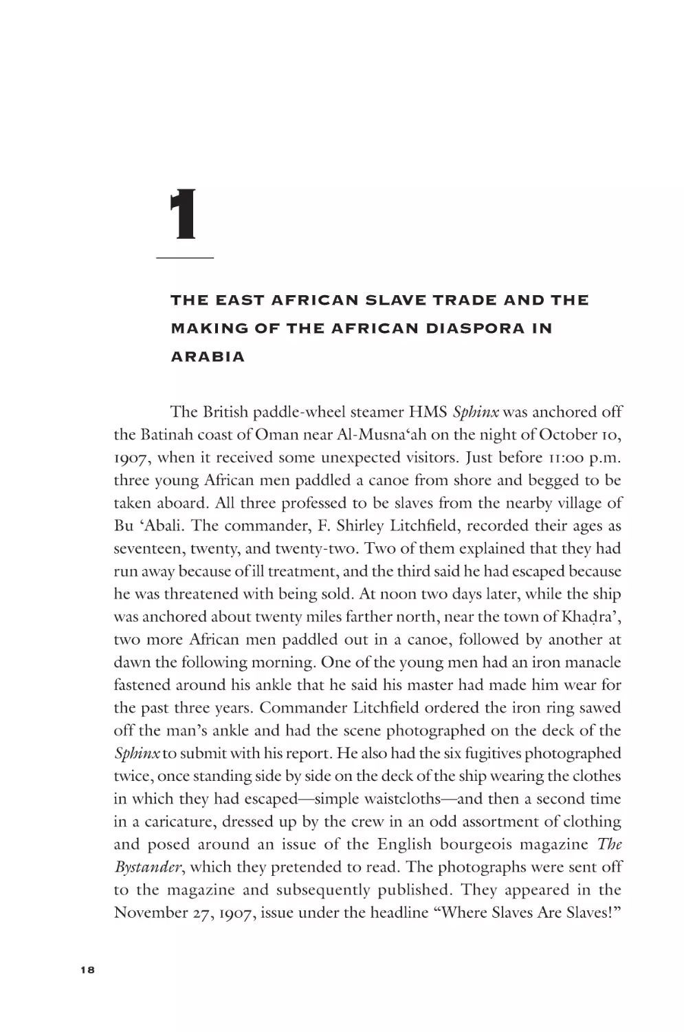 1 The East African Slave Trade and the Making of the African Diaspora in Arabia