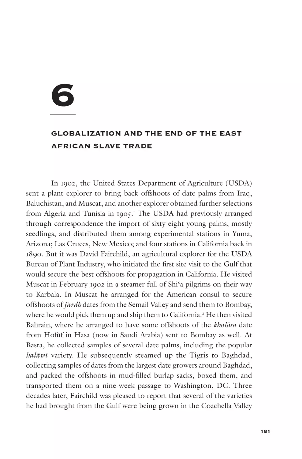 6 Globalization and the End of the East African Slave Trade