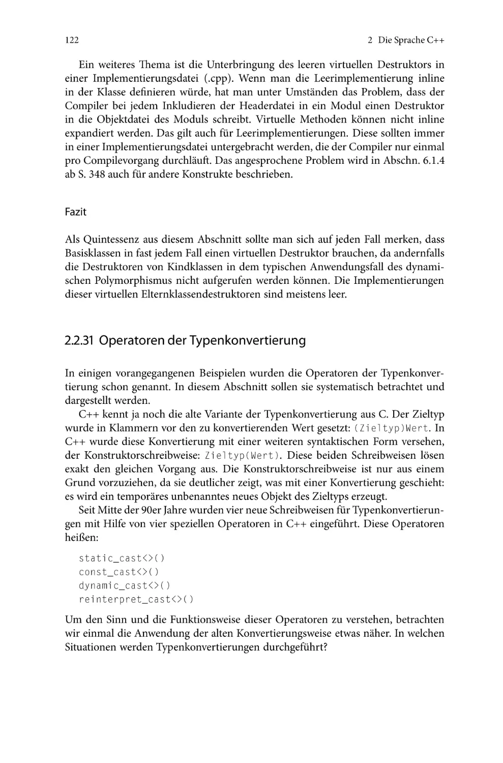 2.2.31 Operatoren der Typenkonvertierung