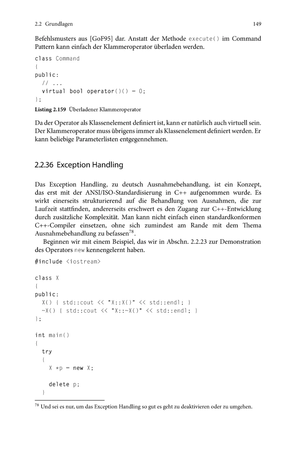 2.2.36 Exception Handling