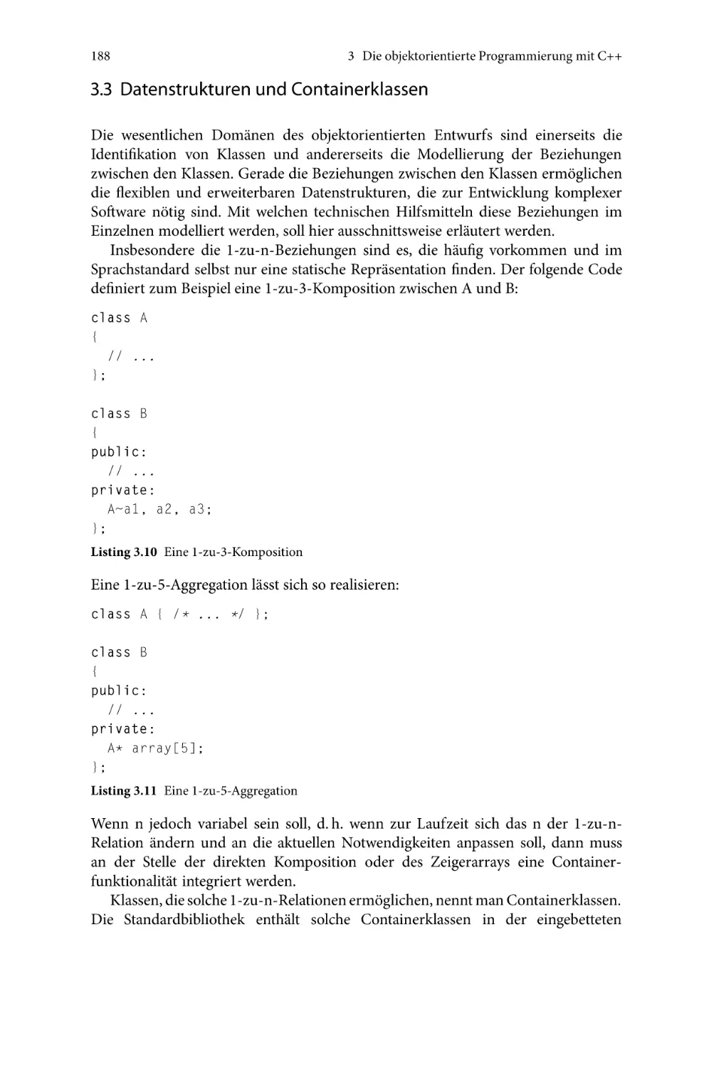 3.3 Datenstrukturen und Containerklassen