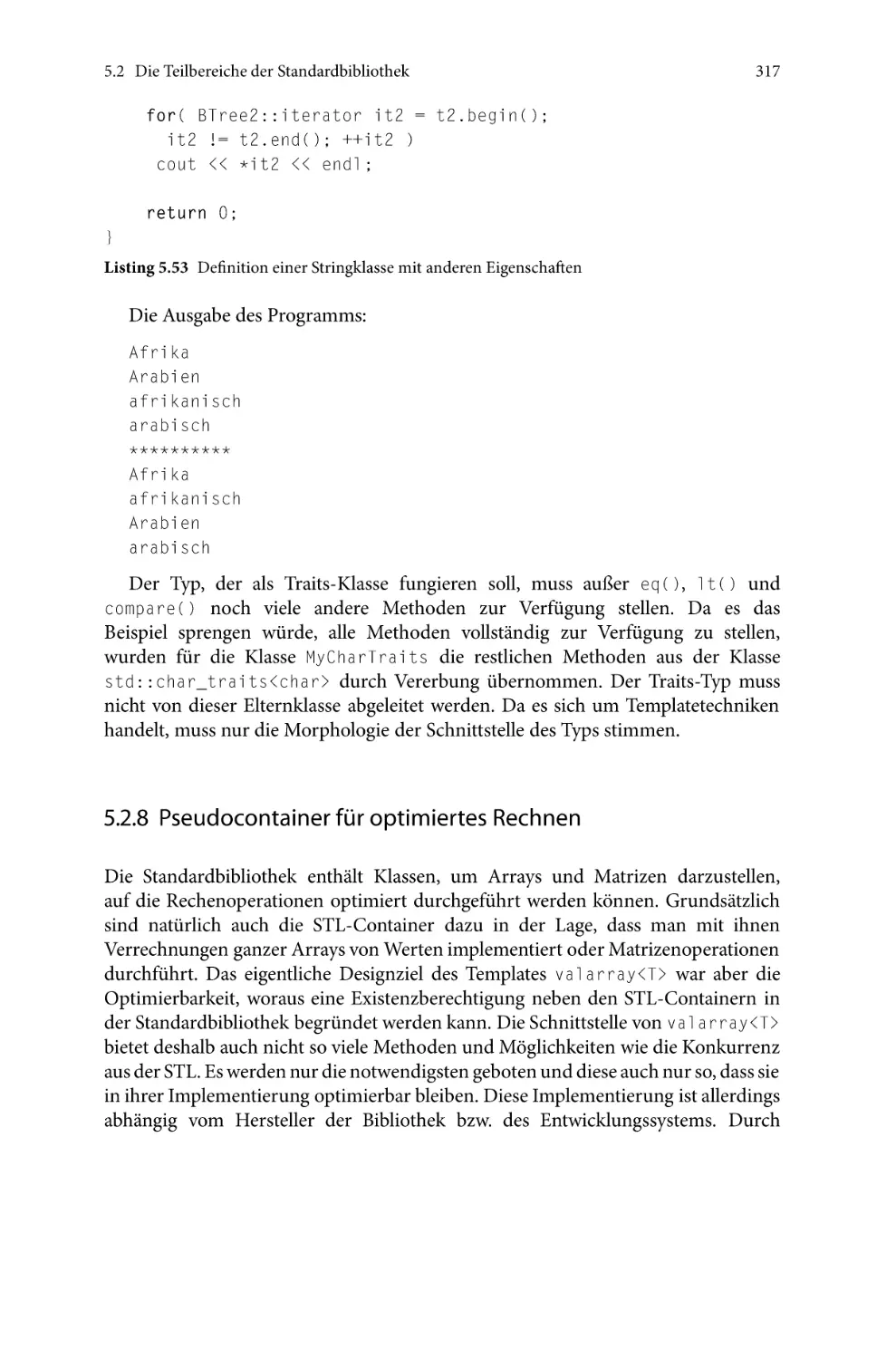 5.2.8 Pseudocontainer für optimiertes Rechnen