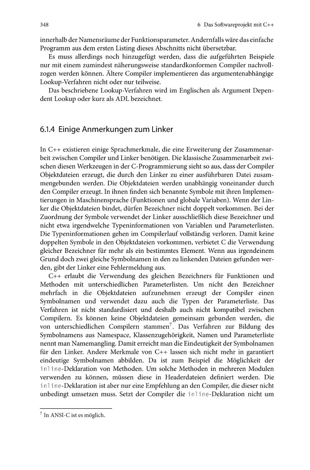 6.1.4 Einige Anmerkungen zum Linker