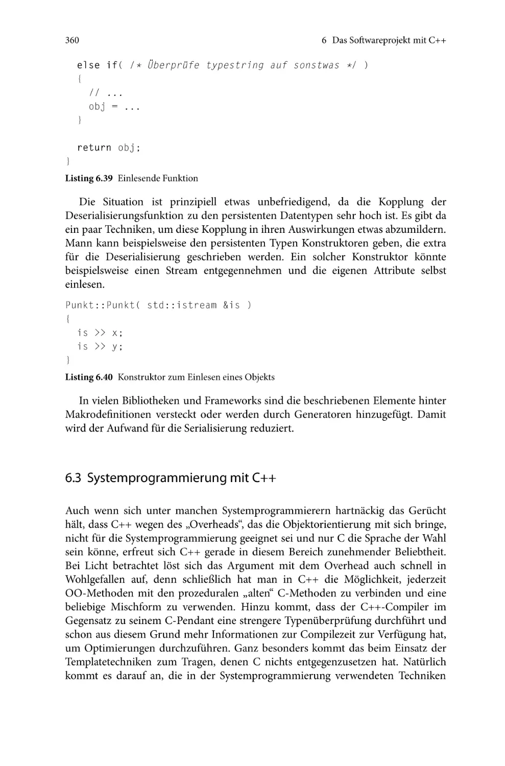 6.3 Systemprogrammierung mit C++