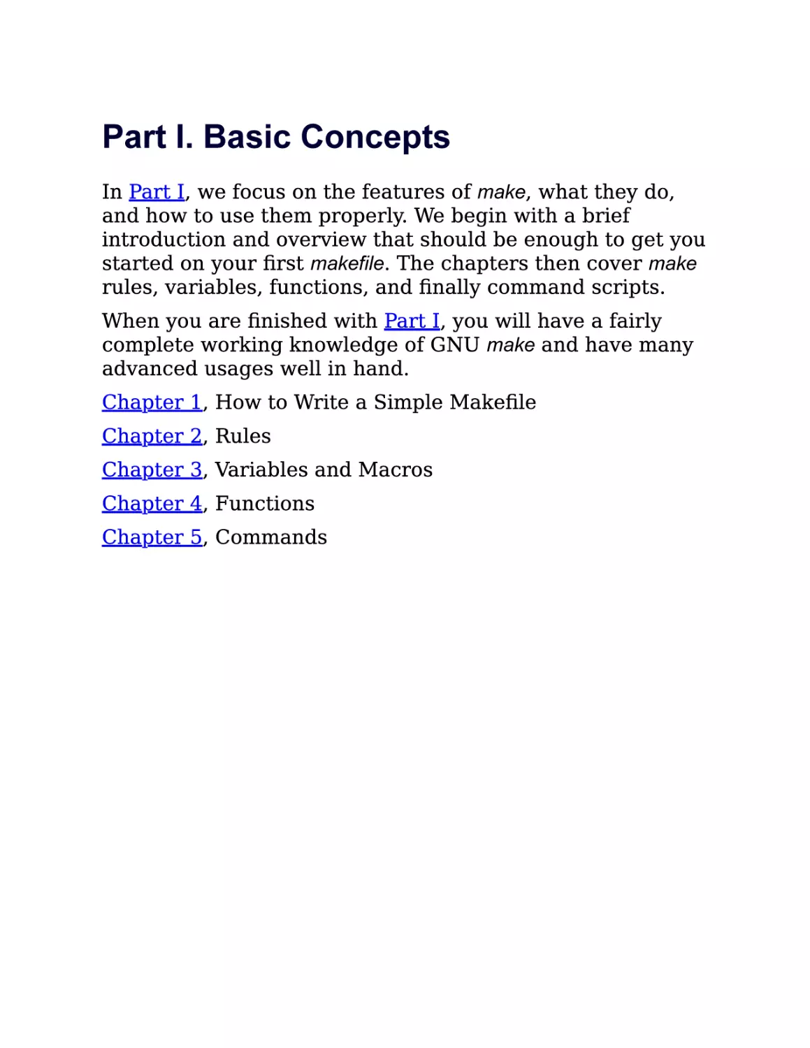 I. Basic Concepts