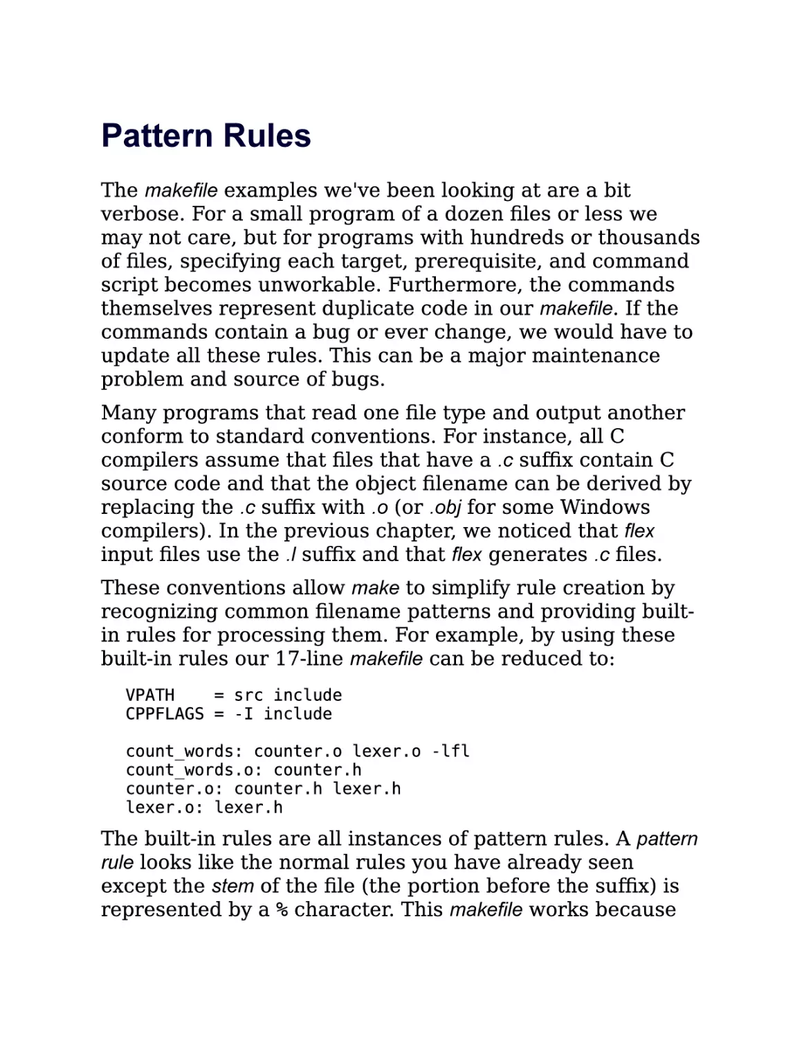 2.4. Pattern Rules