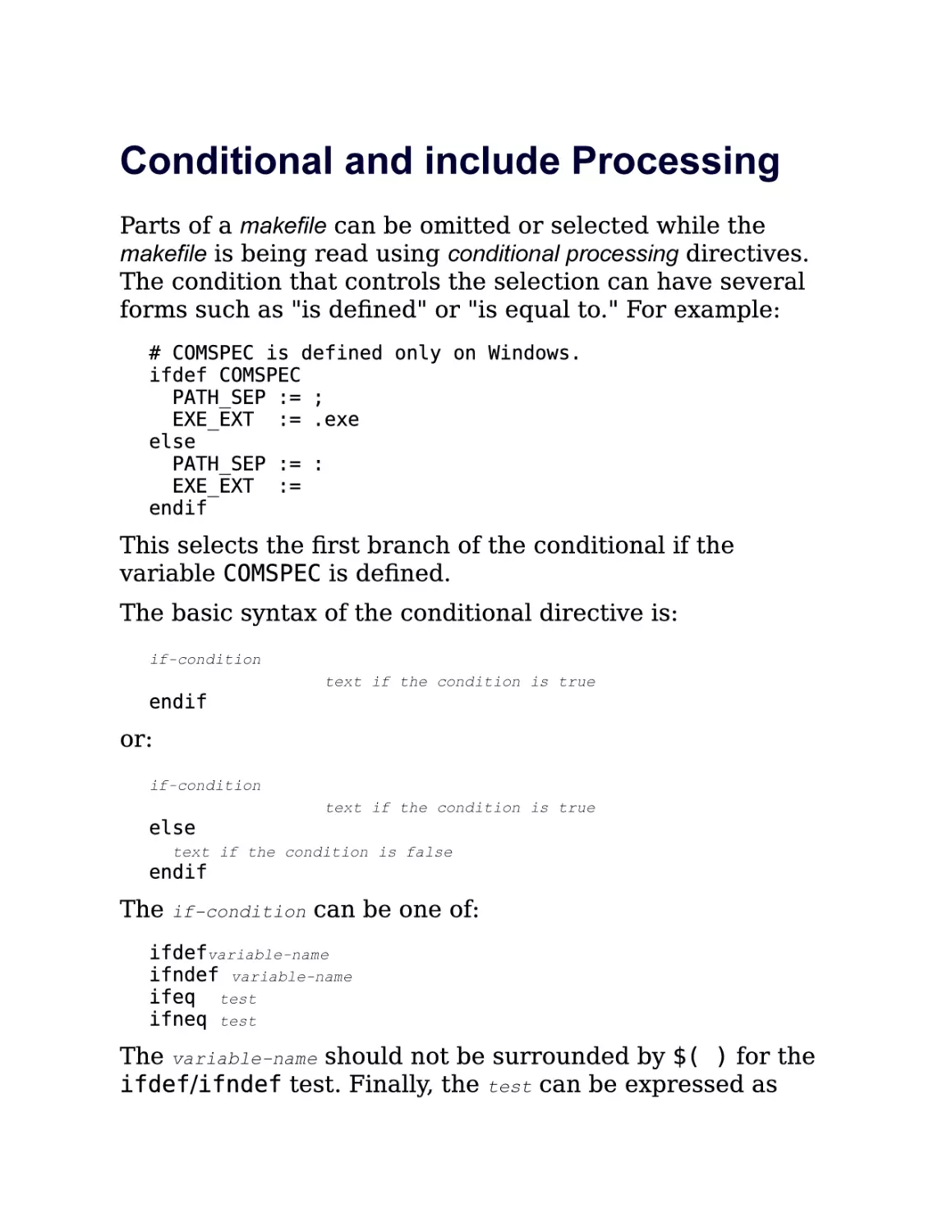 3.7. Conditional and include Processing