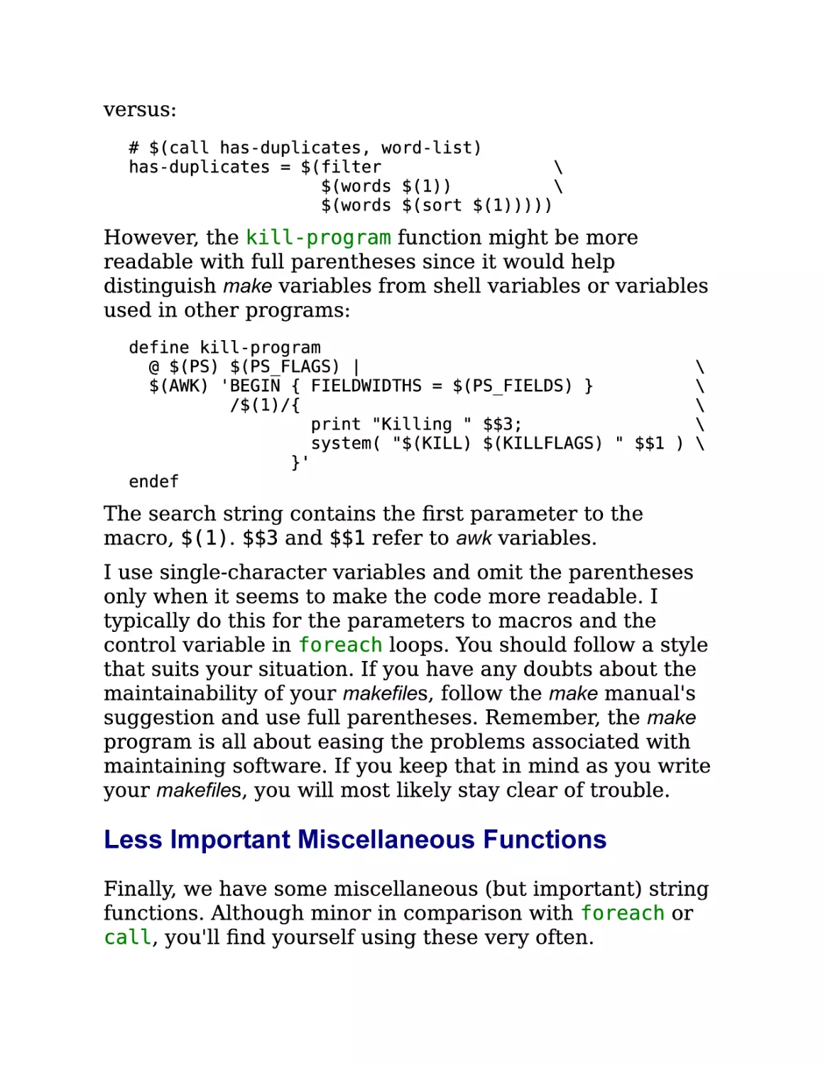 4.2.5. Less Important Miscellaneous Functions