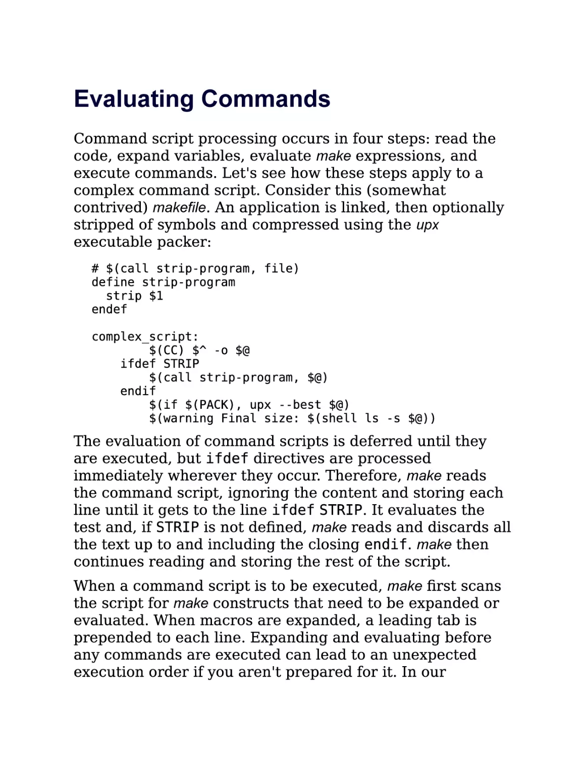 5.5. Evaluating Commands