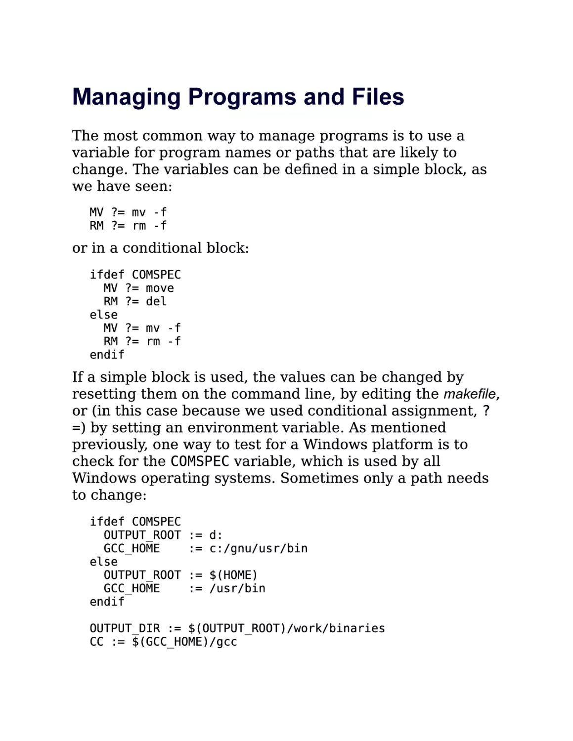 7.3. Managing Programs and Files