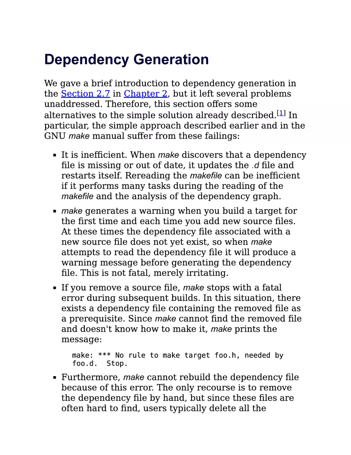 8.3. Dependency Generation