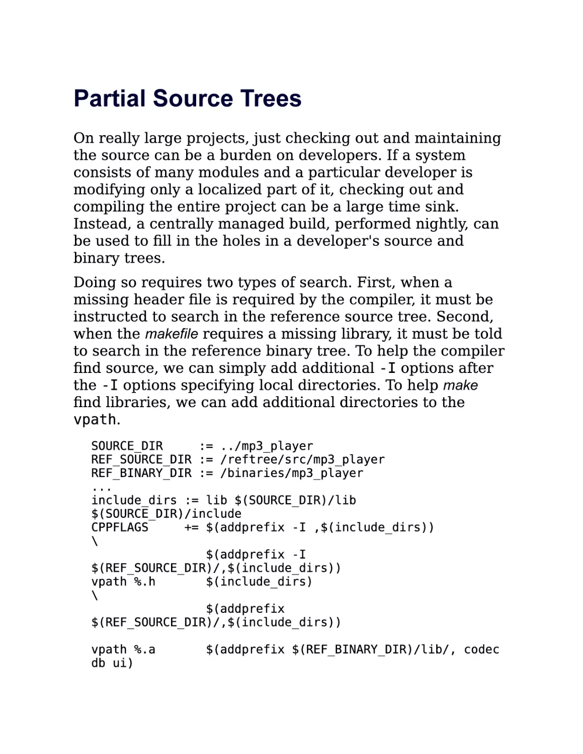 8.5. Partial Source Trees