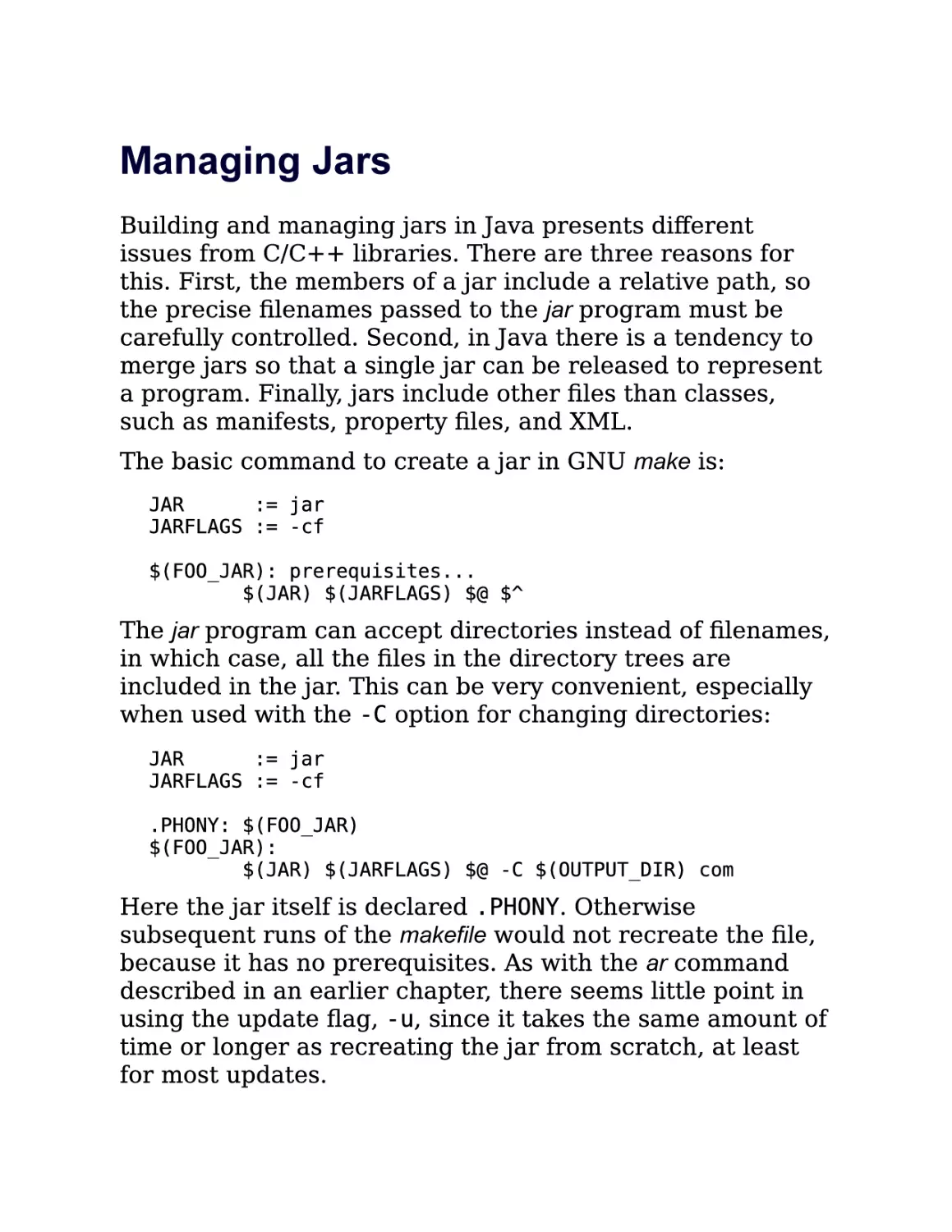 9.4. Managing Jars