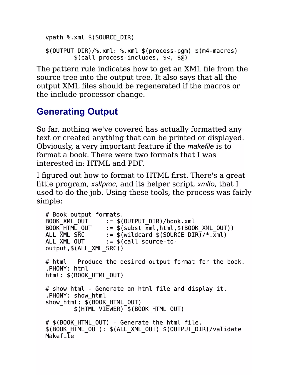 11.1.3. Generating Output