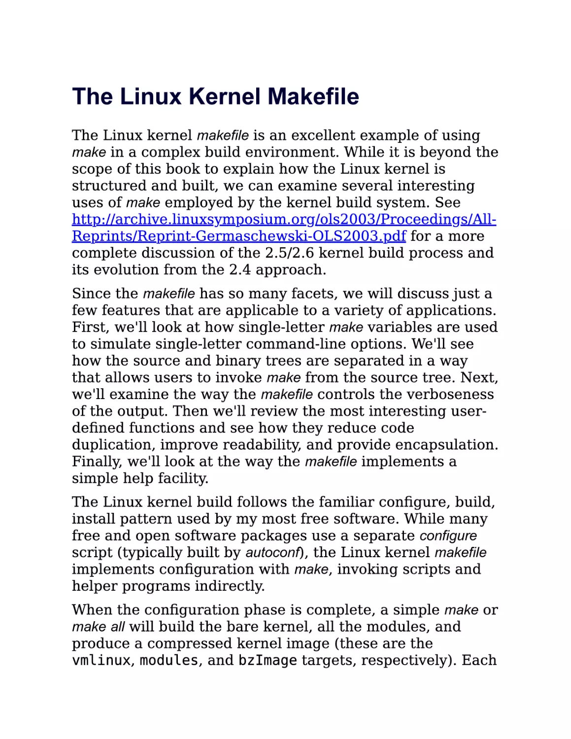 11.2. The Linux Kernel Makefile