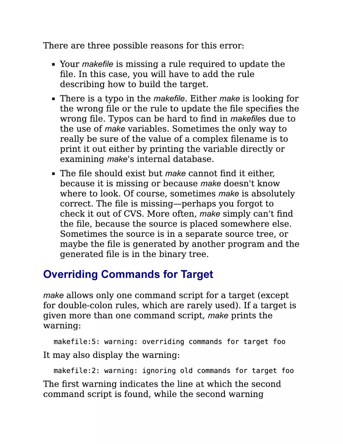 12.3.4. Overriding Commands for Target