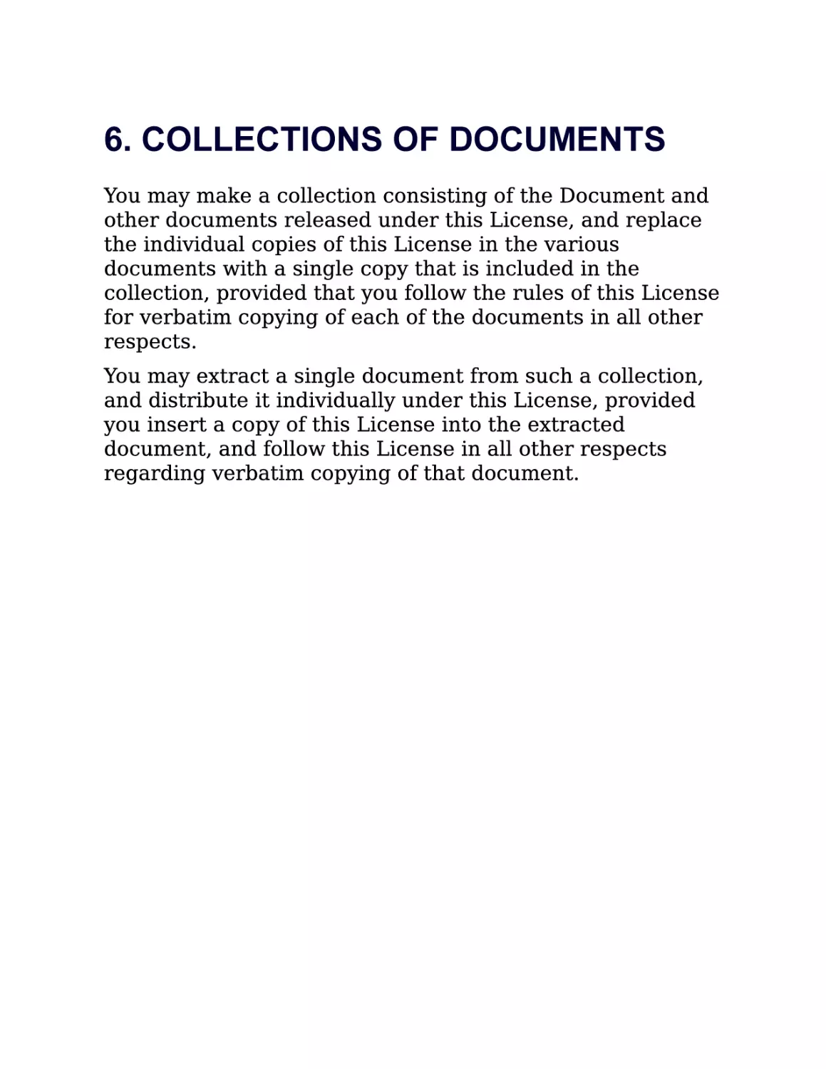 C.7. 6. COLLECTIONS OF DOCUMENTS